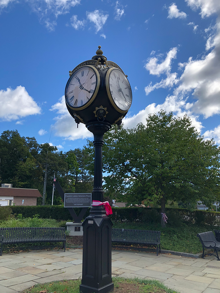 Franklin Lakes Street Clock Restored 3